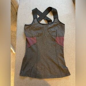 Beyond Yoga Gray Spacedye top